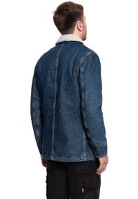 Lee - KURTKA ZIMOWA LEE LONG LOCO SHERPA DARK WORN L88KRDEP 112123740. Materiał: jeans, materiał. Sezon: zima #10