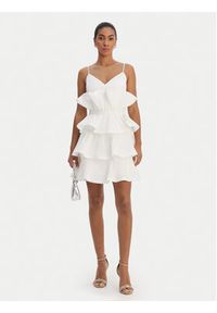Fracomina Sukienka koktajlowa FQ26SD1007W83101 Biały Regular Fit. Kolor: biały. Materiał: syntetyk. Styl: wizytowy #3
