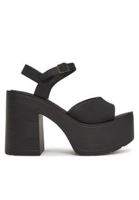 DeeZee Sandały ZB8358-1 Czarny. Kolor: czarny. Materiał: skóra