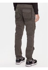 Aeronautica Militare Spodnie materiałowe 232PA1557CT3170 Khaki Regular Fit. Kolor: brązowy. Materiał: materiał, bawełna