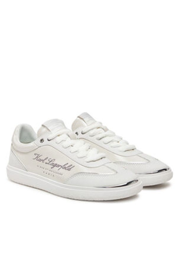 Karl Lagerfeld - KARL LAGERFELD Sneakersy Atlas KL63822 Biały. Kolor: biały. Materiał: skóra
