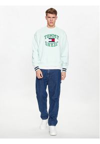 Tommy Jeans Bluza Boxy Arched Logo DM0DM16375 Zielony Boxy Fit. Kolor: zielony. Materiał: bawełna #5