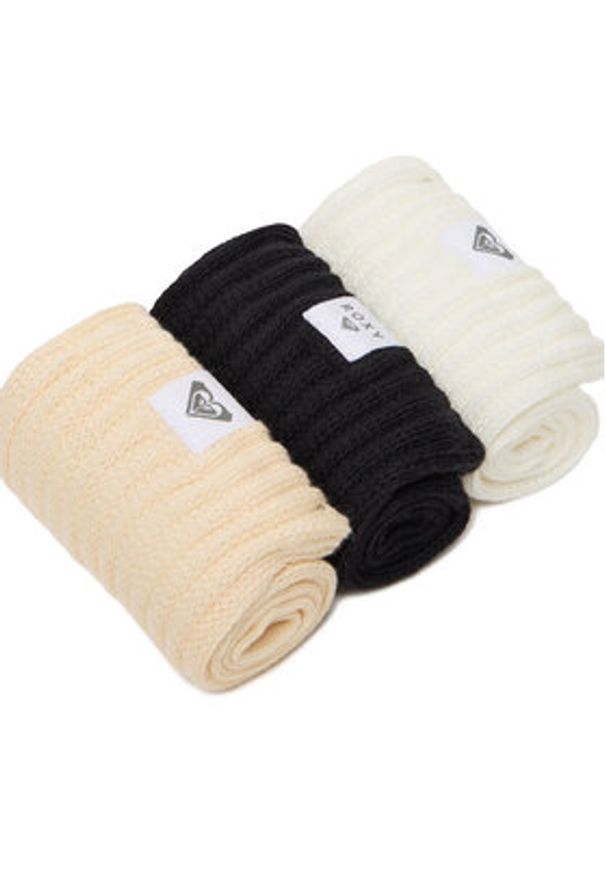 Roxy Skarpety długie CEO_AS_ROXY_16_W_AW25 (3 PACK) mix Biały. Kolor: biały. Materiał: bawełna, materiał