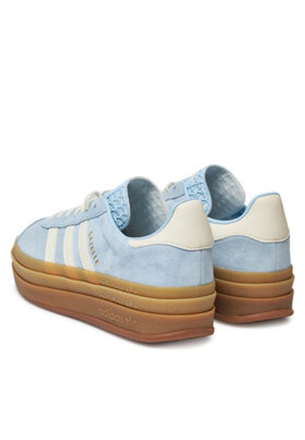 Adidas - adidas Sneakersy Gazelle Bold JQ7776 Niebieski. Kolor: niebieski. Materiał: zamsz, skóra. Model: Adidas Gazelle
