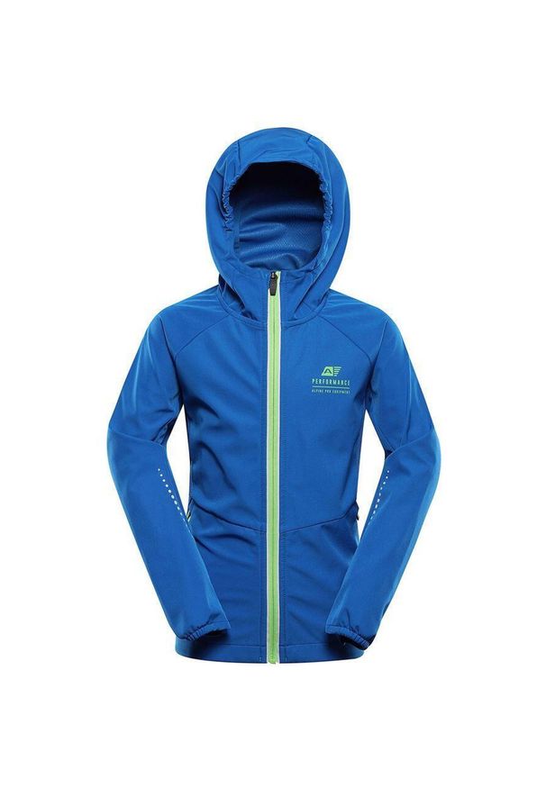 ALPINE PRO - Kurtka softshell dla dzieci Alpine Pro Sperto 128-134. Kolor: zielony. Materiał: softshell. Sezon: jesień, wiosna. Styl: sportowy