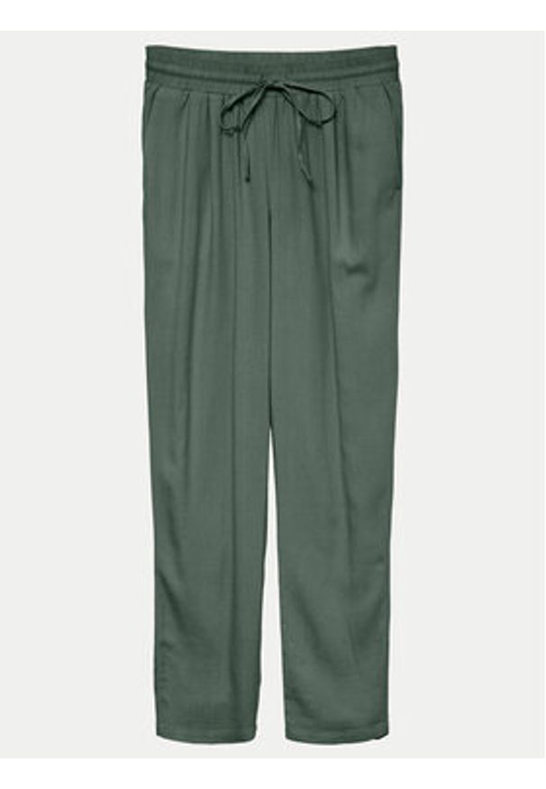 Vero Moda Spodnie materiałowe Jesmilo 10279691 Zielony Regular Fit. Kolor: zielony. Materiał: len, wiskoza