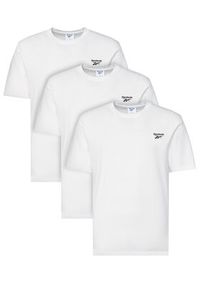 Reebok Komplet 3 t-shirtów Woodrow RK25189CCM Biały Regular Fit. Kolor: biały. Materiał: bawełna #4