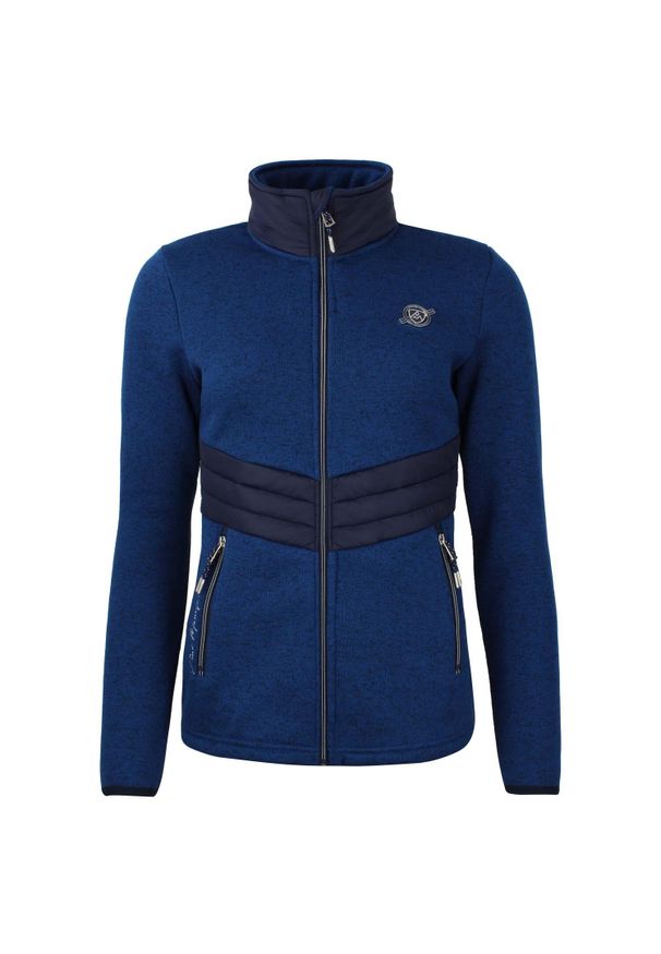 PEAK MOUNTAIN - Polaż damski z klejonką Peak Mountain Atormi. Kolor: niebieski. Materiał: polar. Sezon: zima. Sport: narciarstwo