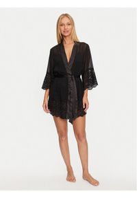 Guess Szlafrok Monica O4BX18 WFFQ0 Czarny. Kolor: czarny. Materiał: syntetyk #1
