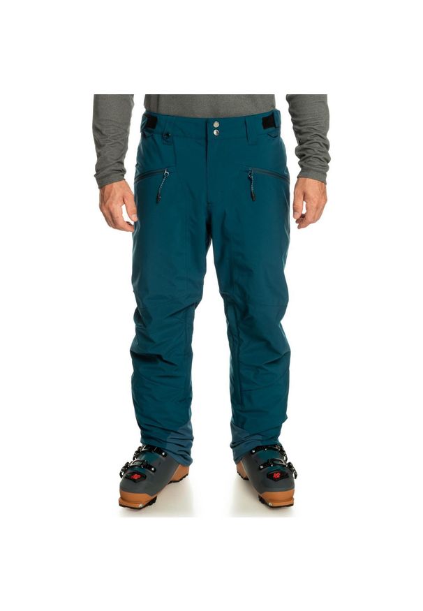 Spodnie snowboardowe męskie Quiksilver Boundry. Kolor: niebieski. Sezon: zima. Sport: snowboard