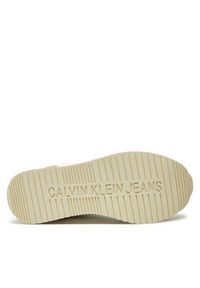 Calvin Klein Jeans Sneakersy Runner Laceup Low Mix Mg YW0YW01798 Biały. Kolor: biały. Materiał: zamsz, skóra #6