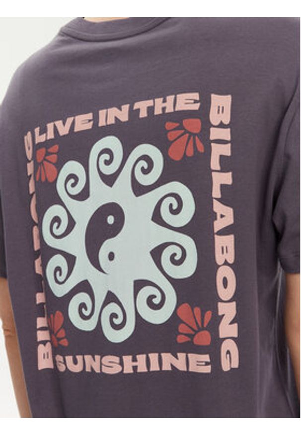 Billabong T-Shirt EBJZT00432-KRB0 Granatowy Regular Fit. Kolor: niebieski. Materiał: bawełna