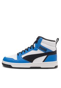 Puma Sneakersy Rebound V6 Mid Jr* 393831 06 Niebieski. Kolor: niebieski. Materiał: skóra #8