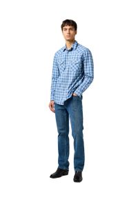 Wrangler - MESKA KOSZULA WRANGLER WESTERN SHIRT BLUE 112362764 #4