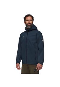 Kurtka przeciwdeszczowa męska Mammut Linard Guide HS Hooded Jacket. Kolor: niebieski