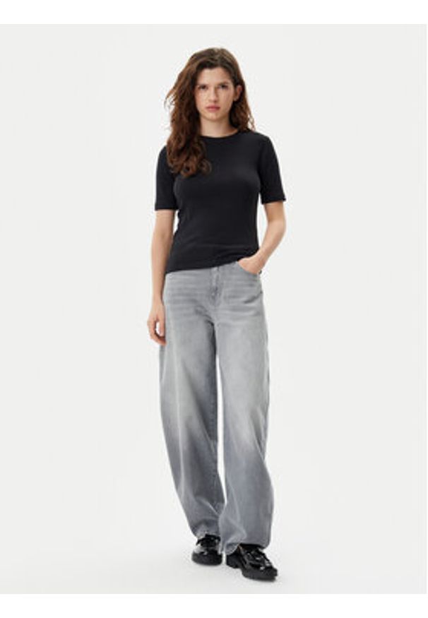 GAP - Gap T-Shirt 679172-00 Czarny Stretch Fit. Kolor: czarny. Materiał: bawełna