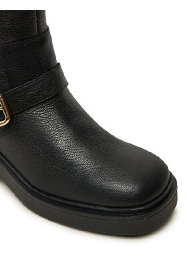 Pollini Botki SA24086G1LTC0000 Czarny. Kolor: czarny. Materiał: skóra