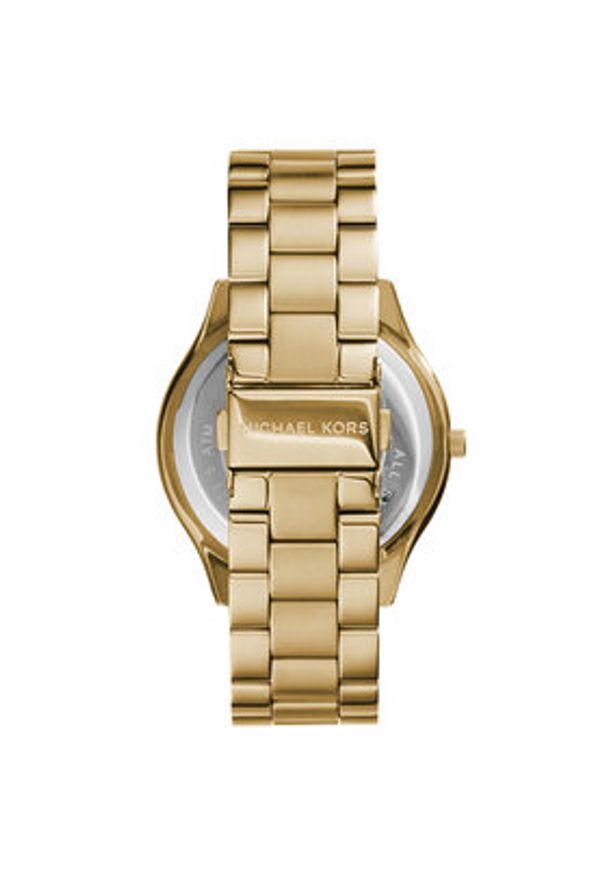 Michael Kors Zegarek Slim Runway MK3179 Złoty. Kolor: złoty