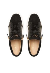 Giuseppe Zanotti Sneakersy RM30055 Czarny. Kolor: czarny. Materiał: zamsz, skóra