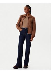 Morgan Kurtka z imitacji skóry 252-GPOKEL Brązowy Regular Fit. Kolor: brązowy. Materiał: skóra #6