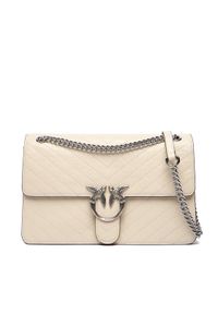 Pinko - PINKO Torebka Love One Light Classic AI 25-26 PLTT 106174 A2JC Beżowy. Kolor: beżowy. Materiał: skórzane