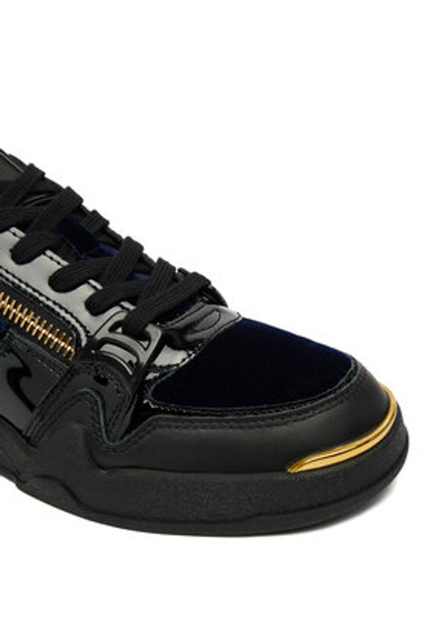 Giuseppe Zanotti Sneakersy RU50026/001 Czarny. Kolor: czarny. Materiał: skóra