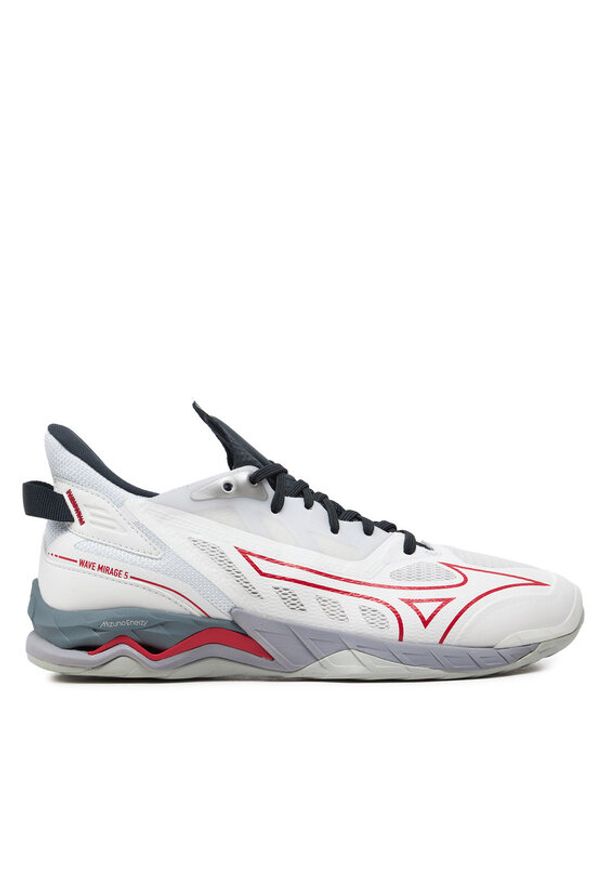 Mizuno Buty halowe Wave Mirage 5 X1GA2350 Biały. Kolor: biały. Materiał: materiał. Model: Mizuno Wave