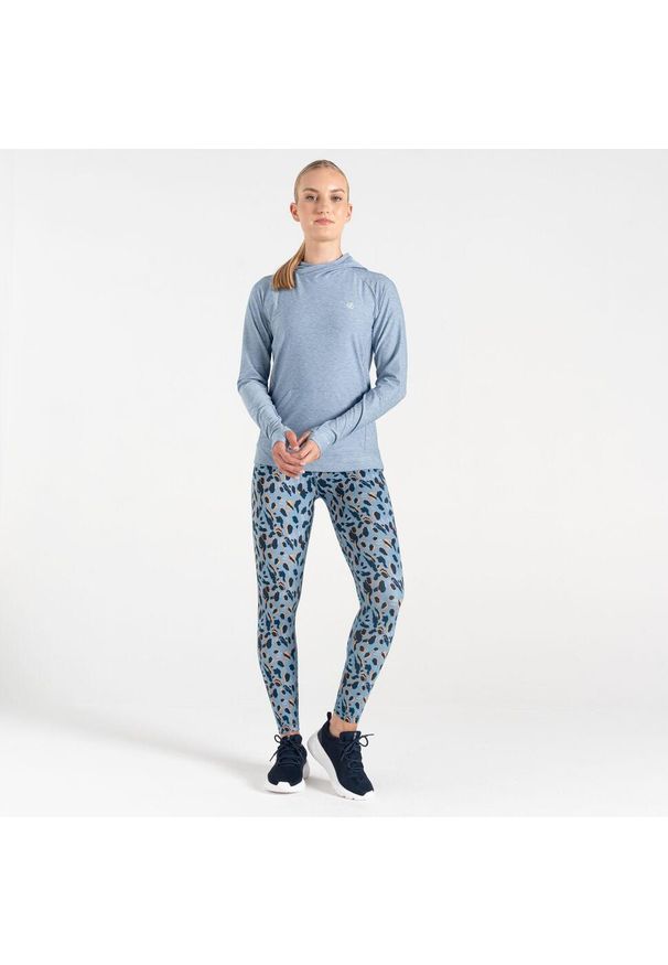 DARE 2B - Bluza sportowa z kapturem damska Sprint City. Typ kołnierza: kaptur. Kolor: niebieski. Sport: bieganie