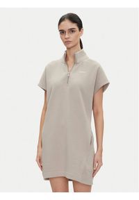 DKNY Sport Sukienka codzienna DP5D4895 Beżowy Regular Fit. Okazja: na co dzień. Kolor: beżowy. Materiał: bawełna, syntetyk. Typ sukienki: sportowe, proste. Styl: casual, sportowy #1