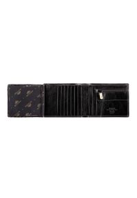 Wittchen - Męski portfel skórzany z rozkładanym panelem. Kolor: czarny. Materiał: skóra #6