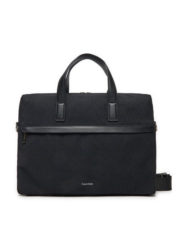 Calvin Klein Torba na laptopa Ck Must Laptopa Bag Mono K50K512727 Czarny. Kolor: czarny. Materiał: skóra