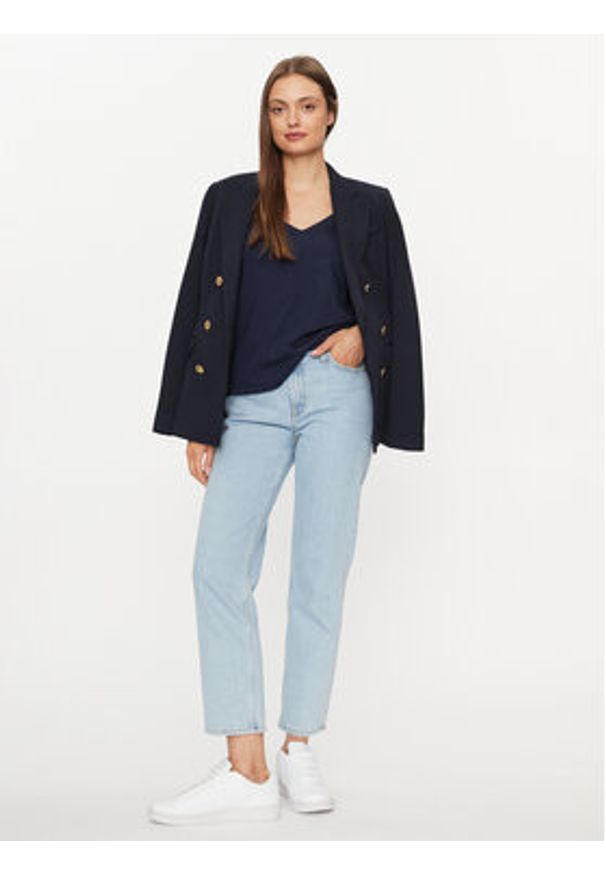 Polo Ralph Lauren T-Shirt 211902403002 Granatowy Regular Fit. Typ kołnierza: polo. Kolor: niebieski. Materiał: bawełna