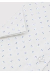 Pako Lorente - PAKO LORENTE - Koszula męska w błękitny mikrowzór. Kolor: niebieski. Materiał: bawełna, elastan. Długość rękawa: krótki rękaw. Długość: krótkie. Sezon: lato #5