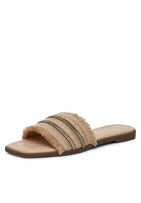DeeZee Klapki E1004-130 Beżowy. Kolor: beżowy. Materiał: materiał #6
