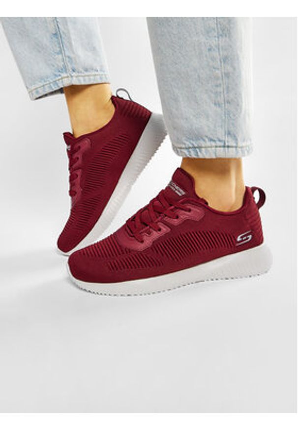 skechers - Skechers Sneakersy BOBS SPORT Tough Talk 32504/Red Czerwony. Kolor: czerwony. Materiał: materiał. Model: Skechers Sport
