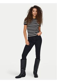JDY T-Shirt Cirkeline 15307860 Czarny Slim Fit. Kolor: czarny. Materiał: wiskoza