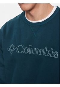columbia - Columbia Bluza M Logo Fleece Crew Niebieski Regular Fit. Kolor: niebieski. Materiał: bawełna