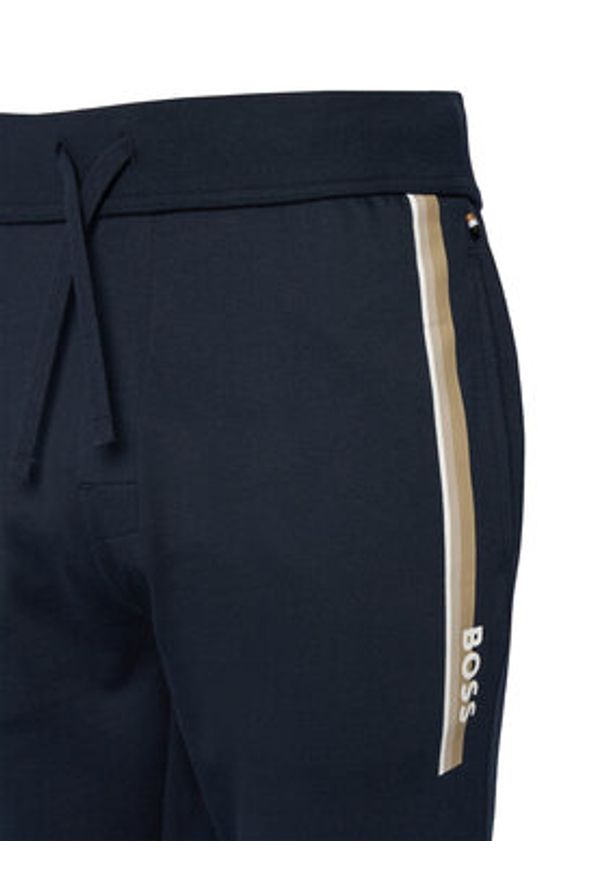 BOSS Spodnie dresowe Authentic 50554784 Granatowy Regular Fit. Kolor: niebieski. Materiał: bawełna