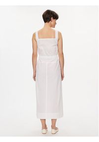 Max Mara Leisure Sukienka letnia Panfilo 2416221068 Biały Regular Fit. Kolor: biały. Materiał: bawełna. Sezon: lato