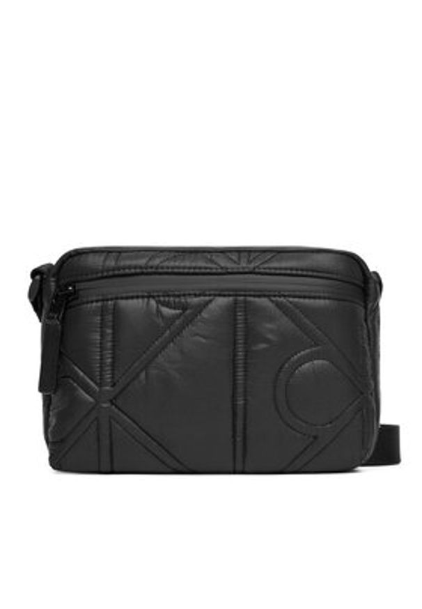 Calvin Klein Saszetka Puffer Camera Bag LV04D3192G Czarny. Kolor: czarny. Materiał: materiał