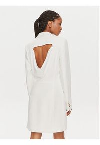 Fracomina Sukienka koktajlowa FQ24SD1008W42901 Biały Slim Fit. Kolor: biały. Materiał: syntetyk. Styl: wizytowy
