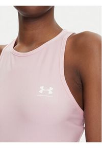 Under Armour Koszulka techniczna HeatGear 1388694 Różowy Slim Fit. Kolor: różowy. Materiał: syntetyk