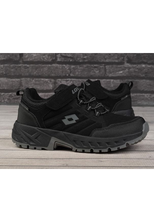 LOTTO - Buty damskie sportowe do chodzenia Lotto KETCHAM LOW TEX T. Kolor: czarny. Sport: turystyka piesza