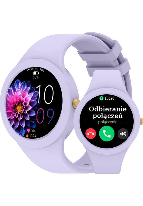 Smartwatch Gravity Zegarek damski SMARTWATCH GRAVITY GT14-2 purple. Rodzaj zegarka: smartwatch