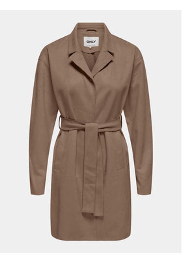 only - ONLY Płaszcz przejściowy Joline 15315660 Brązowy Regular Fit. Kolor: brązowy. Materiał: syntetyk