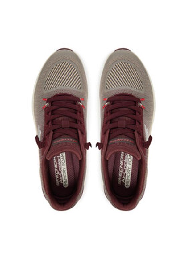 skechers - Skechers Sneakersy Glide-Step Pro - Waverra 233132/TPBG Brązowy. Kolor: brązowy. Materiał: materiał