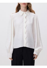 Reserved - Koszula z modalem - złamana biel. Materiał: tkanina