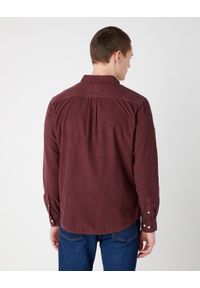 Wrangler - WRANGLER 1 POCKET SHIRT MĘSKA KOSZULA ELEGANCKA BROWN 112341066. Styl: elegancki #5