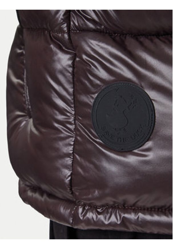 Save The Duck Kamizelka D81382U LOVE21 Brązowy Regular Fit. Kolor: brązowy. Materiał: syntetyk