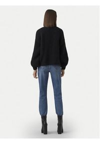 Vero Moda Kardigan Maybe 10273101 Czarny Oversize. Kolor: czarny. Materiał: syntetyk